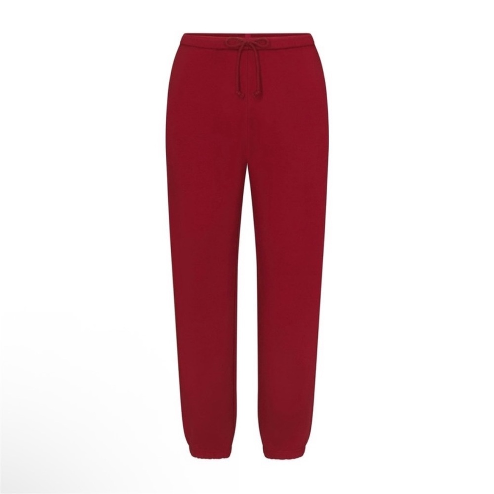 SKIMS COTTON FLEECE CLASSIC JOGGER 
COLOR: BRICK